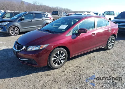 2015 Honda Civic Ex z USA, uszkodzony, nr VIN 2HGFB2F86FH562357